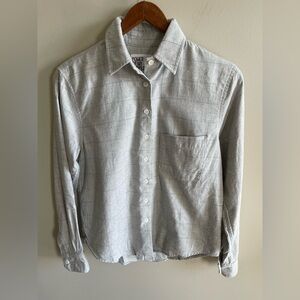 Power of my people proper fit Gray Plaid Button-Up Shirt size 2xs